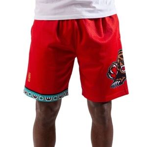 Mens Mitchell & Ness NBA SWINGMAN SHORTS - VANCOUVER GRIZZLIES 1998